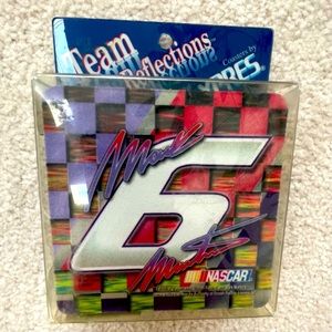 Mark Martin #6 Vintage NASCAR XPRES Team Reflections 4 Coaster Set Rubber - NWT